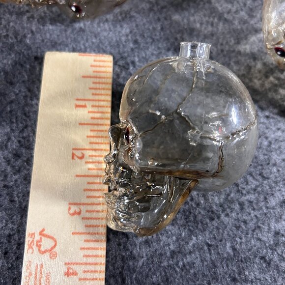 Vintage Halloween Skeleton Head Skull String Light Covers ONLY Plastic 10pc - Picture 6 of 6